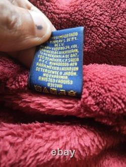 Polo Ralph Lauren Maroon Plush Bath Robe With Tie