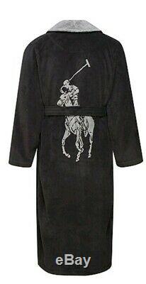 Polo Ralph Lauren Men's Bathrobe Shawl-Robe, Cotton, S/M dressing Gown UK