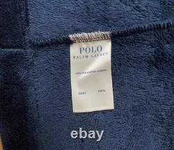 Polo Ralph Lauren Men's Navy Plush Belted Bathrobe. LARGE/XL NWT