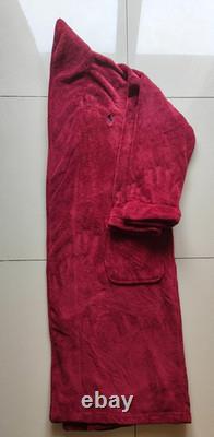 Polo Ralph Lauren Mens One Size Plush Soft Bathrobe Gown Pony Logo Embroidered