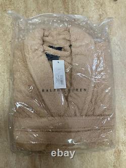 Polo Ralph Lauren Shawl Collar Men's Luxury Towelling Bathrobe, Sand