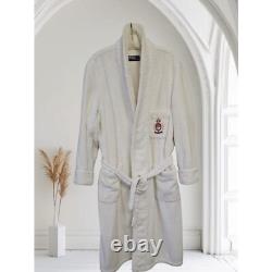 Polo Ralph Lauren Terry Robe Plush Spa Bath Sleep Loungewear Cream One Size