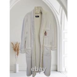 Polo Ralph Lauren Terry Robe Plush Spa Bath Sleep Loungewear Cream One Size