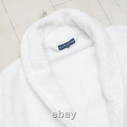 Polo Ralph Lauren Unisex Robe White Terry Bathrobe S/M Big Pony Logo Soft & Cozy