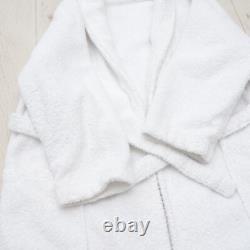 Polo Ralph Lauren Unisex Robe White Terry Bathrobe S/M Big Pony Logo Soft & Cozy