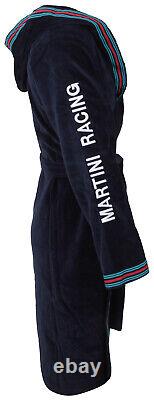 Porsche Men's Bathrobe Martini Racing Collection 100% Cotton Blue