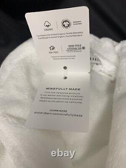 Pottery Barn Hydrocotton Cozy Bath Robe Unisex 100% Organic Cotton WHITE Size XL