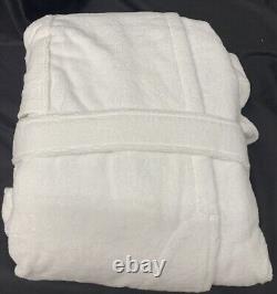 Pottery Barn Hydrocotton Cozy Bath Robe Unisex 100% Organic Cotton WHITE Size XL