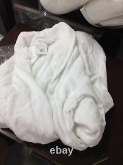 Pottery Barn Hydrocotton cozy bath shower Robe bed Mens Womens Teen WHITE SMALL