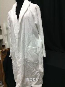 Pottery Barn Hydrocotton cozy bath shower Robe bed Mens Womens Teen WHITE SMALL