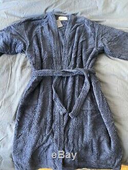 Prada Navy terry Bath Robe (1 size). Retailed For $300