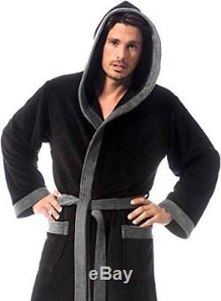Premium Quality Mens Bathrobe With Hood, Size 3xl, 51,5 /131 Cm Long
