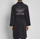 RARE Adidas Originals Trefoil Robe Black White CF6934 Bathrobe Loungewear OG