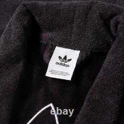 RARE Adidas Originals Trefoil Robe Black White CF6934 Bathrobe Loungewear OG