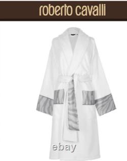 ROBERTO CAVALLIMADE IN ITALYMACRO ZEBRAGETerry towel bathrobe XX LgNWTBox