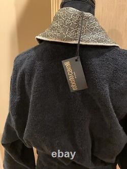 ROBERTO CAVALLI Unisex Terry Cotton BATH/Dressing ROBE NWT S/M MSRP $395