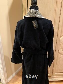 ROBERTO CAVALLI Unisex Terry Cotton BATH/Dressing ROBE NWT S/M MSRP $395