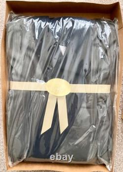 ROBEWORKS Luxury Spa Robe -Men's- Black & Charcoal SZ-L NIB