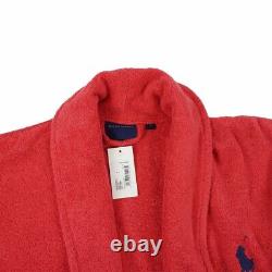 Ralph Lauren Polo Peignoir Playtk Bath Robe Dressing Gown Red / S