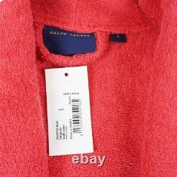 Ralph Lauren Polo Peignoir Playtk Bath Robe Dressing Gown Red / S