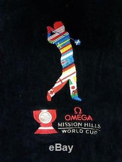 Rare Omega Mission Hills World Cup Men's Bathrobe Size S