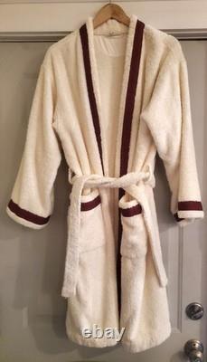 Rare Vintage Frette Italy Terry Cloth Belted Mens Robe Size Medium