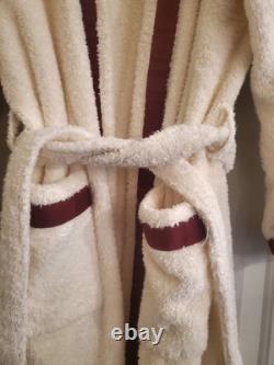 Rare Vintage Frette Italy Terry Cloth Belted Mens Robe Size Medium