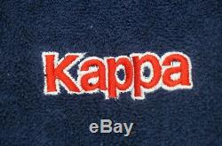 Rare Vintage KAPPA Bath Sleeping Night Towel Robe Bathrobe 90s 2000s Navy Blue L