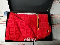 Red And Gold Versace Baroque Bath Robe L