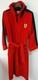Red Ferrari Bathrobe with Black Accents Adult Sizes M