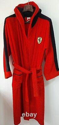 Red Ferrari Bathrobe with Black Accents Adult Sizes M