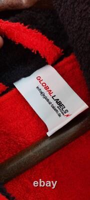Red Ferrari Bathrobe with Black Accents Adult Sizes M