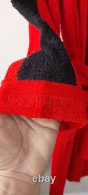 Red Ferrari Bathrobe with Black Accents Adult Sizes M