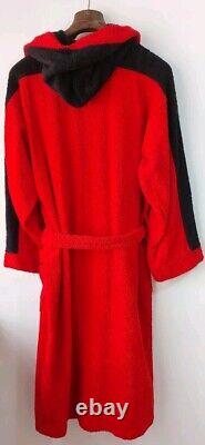 Red Ferrari Bathrobe with Black Accents Adult Sizes M