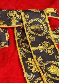 Red I BAROQUE BATHROBE (Size L)