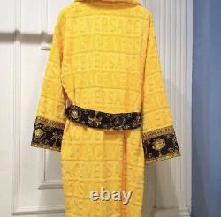 Red Versace Baroque Bath Robe Medium