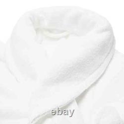 RiLEY Home LUXURY Luxe Plush Terry White Bath Robe Terrycloth, Size Large
