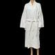 Rivolta Carmignani Bath Robe White Cotton Waffle Weave Spa Dressing Gown New