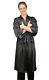 Robe Men's One Size Black 100% Silk Mulberry Kimono Bathrobe 48 Inches Long