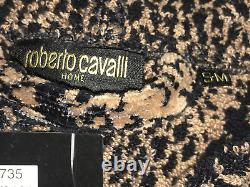 Robert Cavalli Cappuccio PITONE Hooded Jaguar Print Bath Robe S/M Retail £320