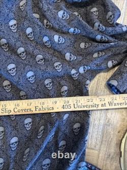 Robert Graham Mens S/M Gray Skeleton Robe Belted Bathrobe