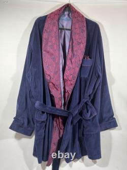 Robert Graham Velvet Bathrobe & Celestial Velvet Pants Set Men XLT/TGL Luxury