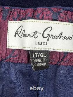 Robert Graham Velvet Bathrobe & Celestial Velvet Pants Set Men XLT/TGL Luxury