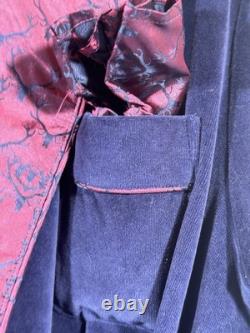 Robert Graham Velvet Bathrobe & Celestial Velvet Pants Set Men XLT/TGL Luxury