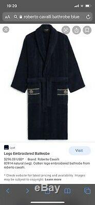 Roberto Cavalli bathrobe ZEBRONA cotton RDP 296$ Robes Robe Unisex Men Women Wow