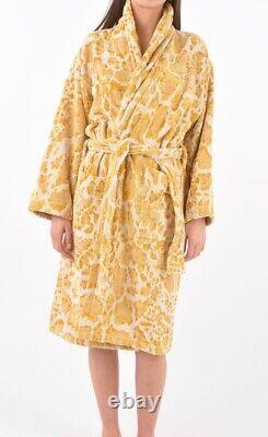 Roberto Cavalli terry bathrobe shawl collar Linx Gold Unisex size S/M