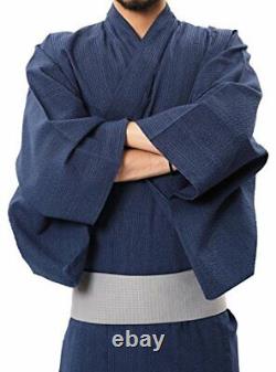 (Rochelle) roshell Men's yukata 5-piece set bathrobe belt geta cloth ba