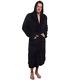 Ross Michaels Mens Hooded Robe Plush Shawl Kimono Bathrobe Black, XXL