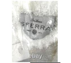 SFERRACANEDOCotton TerryBATHROBEunisexWHITEPortugalSMALLMSRP $250NWT
