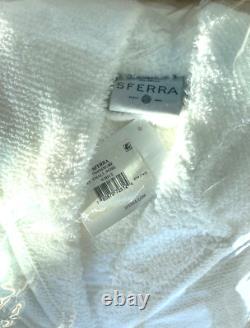 SFERRACANEDOCotton TerryBATHROBEunisexWHITEPortugalSMALLMSRP $250NWT